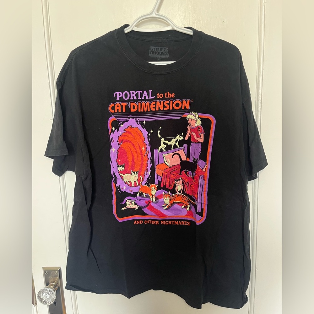 STEVEN RHODES CAT TSHIRT